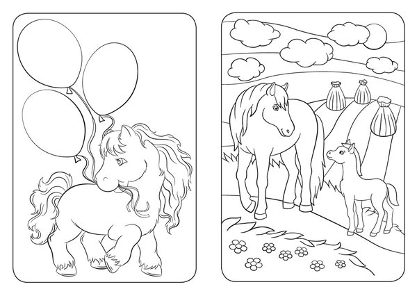 Sticker Malbuch Pferde und Ponys - mit über 200 Stickern!