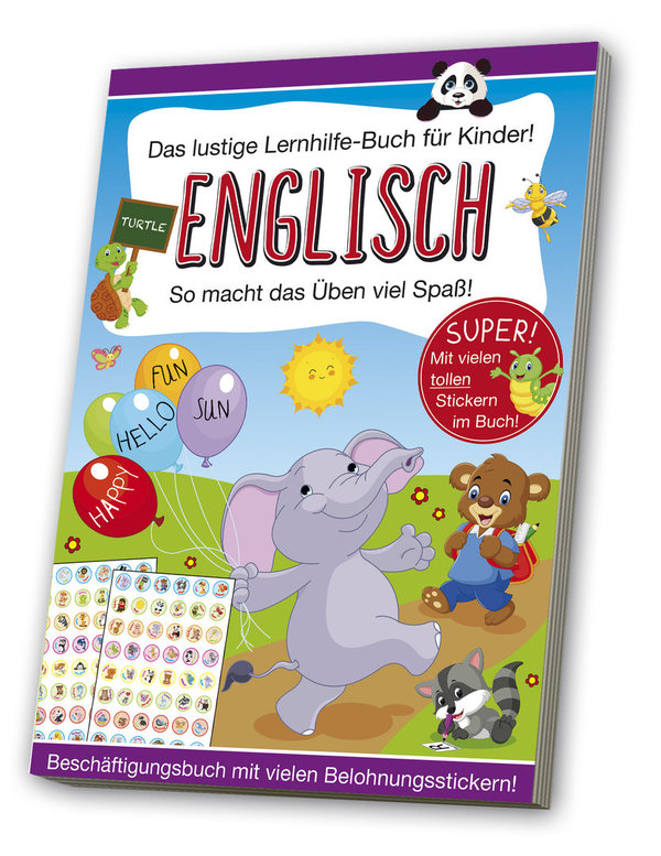 Das lustige Lernhilfe-Buch "Englisch" - mit Belohnungsstickern!