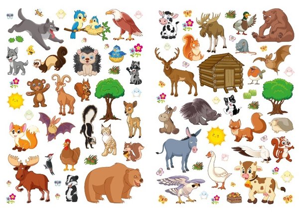 Malbuch "Meine große Tierwelt Europa" - Malen, Quizfragen, Sticker