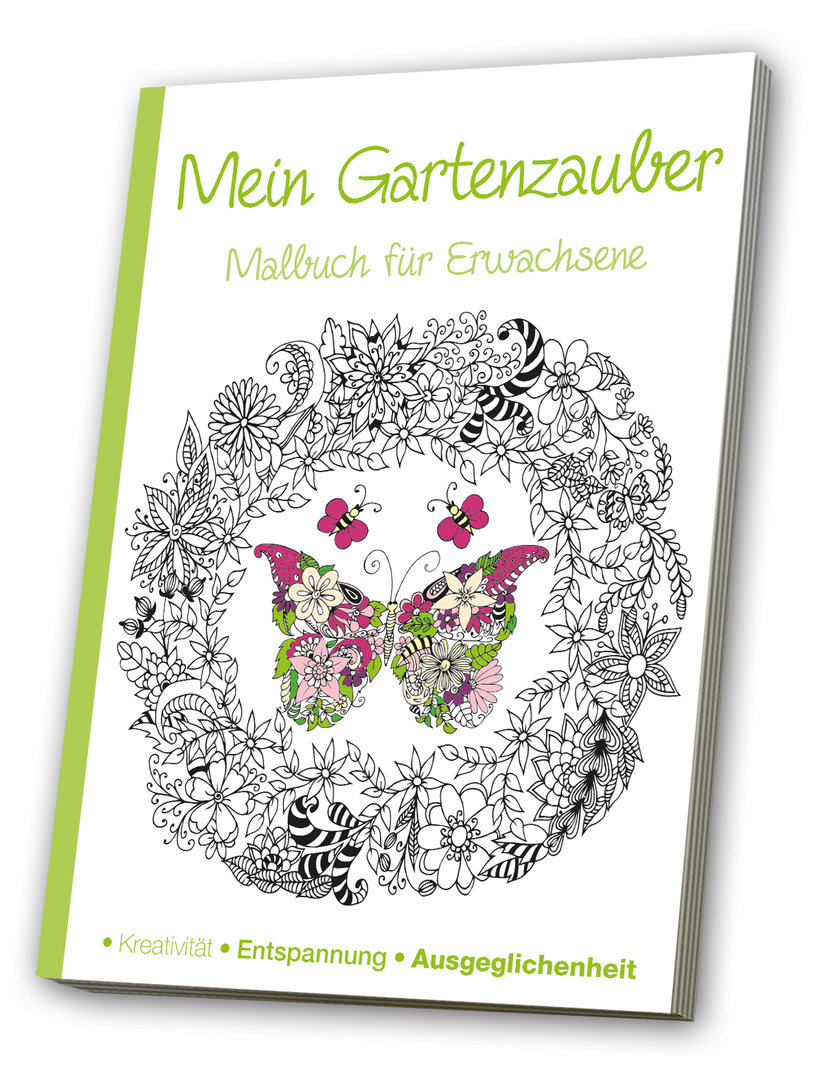 Mein Gartenzauber   Malbuch für Erwachsene   Media Verlagsgesellschaft mbH
