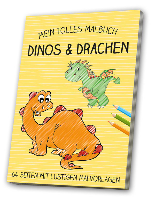 Mein tolles Malbuch Dinos & Drachen