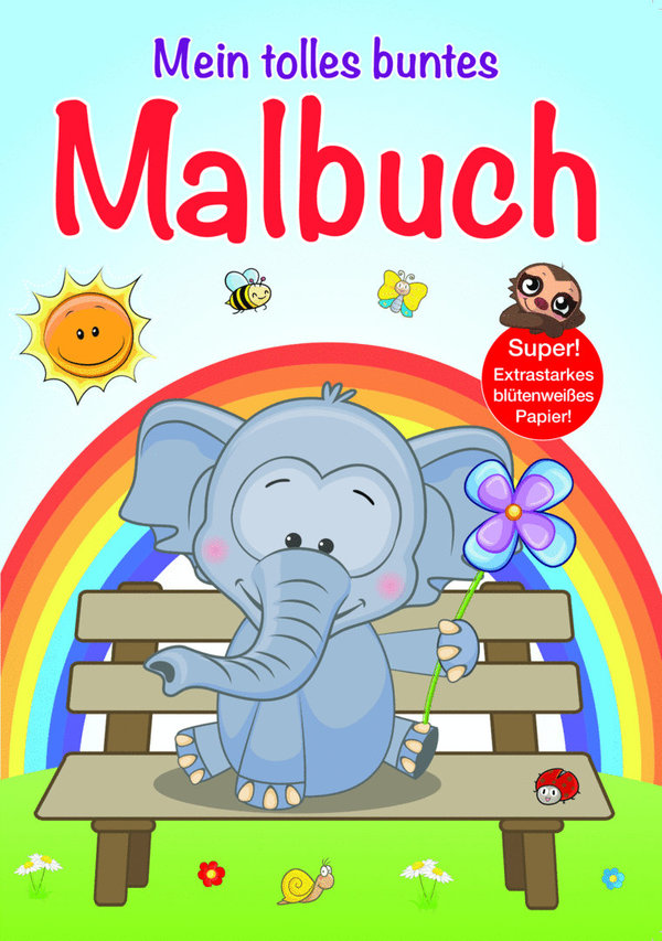 Mein tolles buntes Malbuch - Elefant