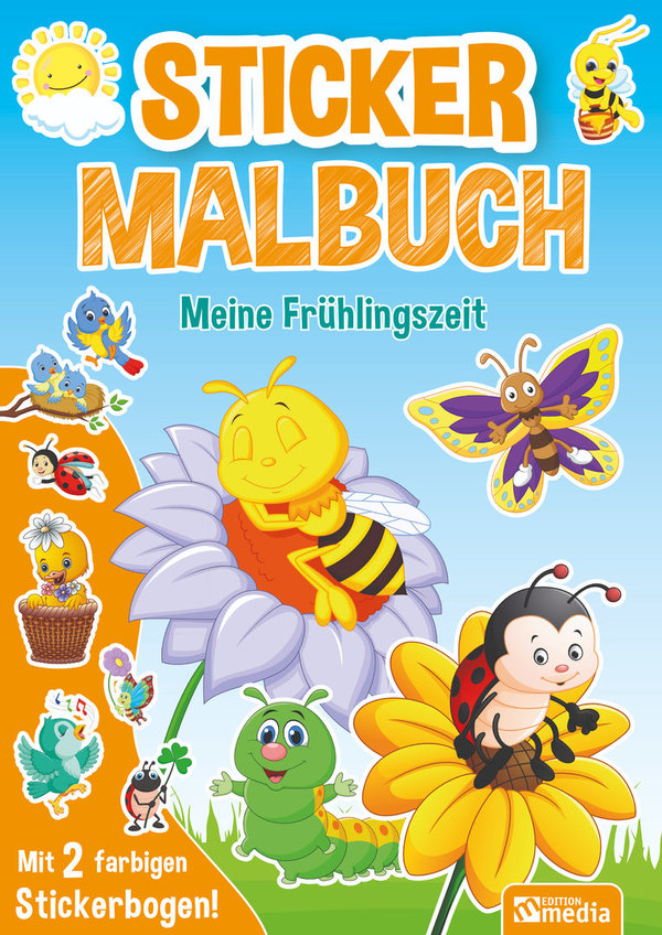Sticker Malbuch Frühling