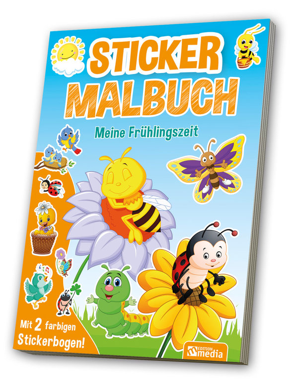 Sticker Malbuch Frühling