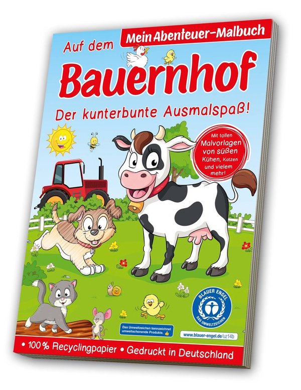 Mein zauberhaftes Malbuch Abenteuer Bauernhof - "Der Blaue Engel"-Edition