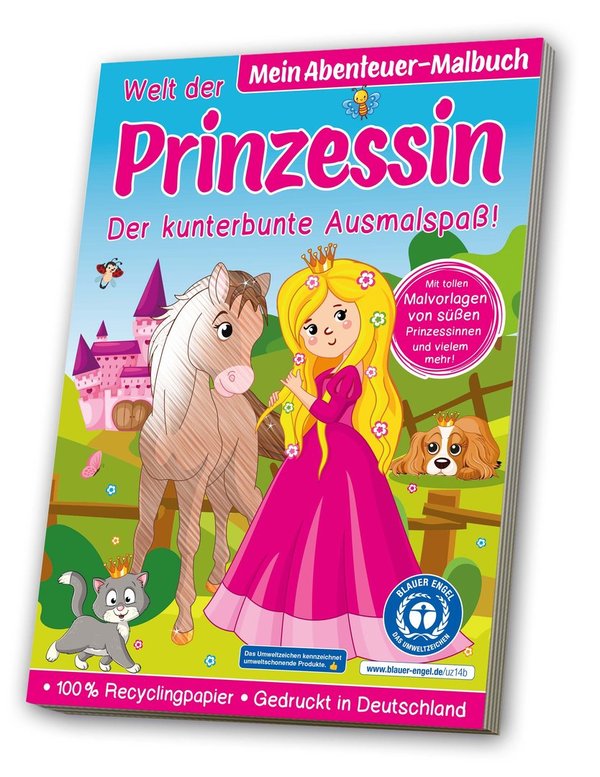 Mein zauberhaftes Malbuch Welt der Prinzessinnen - "Der Blaue Engel"-Edition
