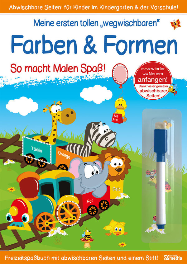 Mein Lern- & Spielbuch: Erste Formen und Farben inkl. Stift