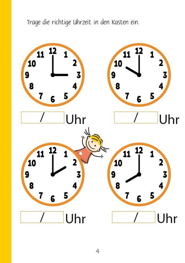 Mein Lern- & Spielbuch: Uhrzeit inkl. Stift