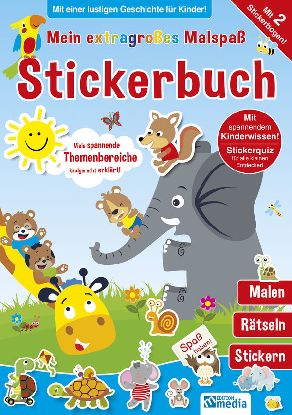 Mein extragroßes Malspaß Stickerbuch - KiTa & Kindergarten