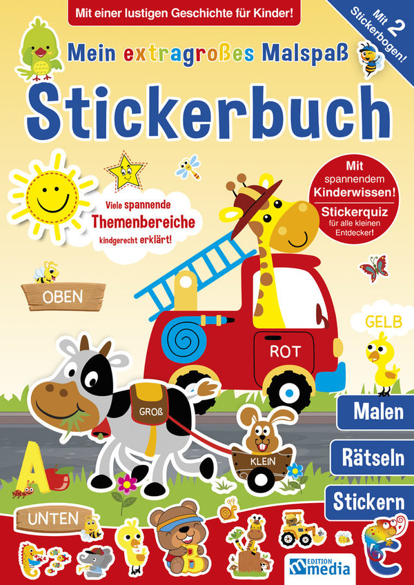Mein extragroßes Malspaß Stickerbuch - Kindergarten