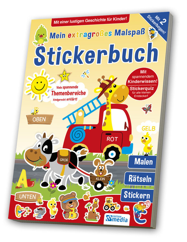 Mein extragroßes Malspaß Stickerbuch - Kindergarten