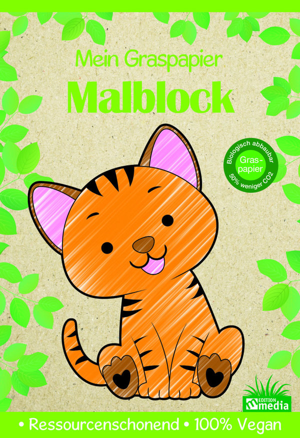 Mein Graspapier Malblock - Kleinkind