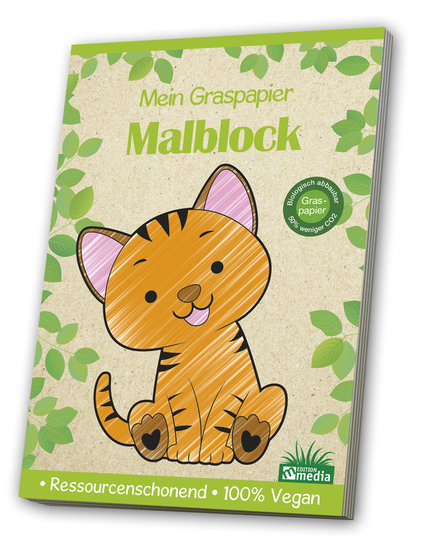 Mein Graspapier Malblock - Kleinkind