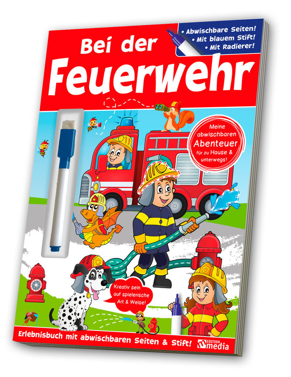 Abwischbares Buch: Feuerwehr